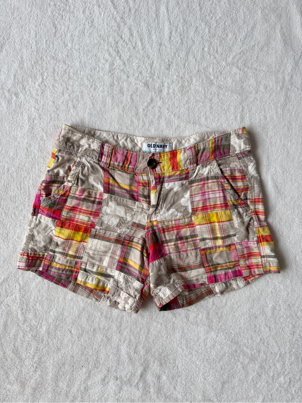 2000s Old Navy Plaid Patchwork Shorts